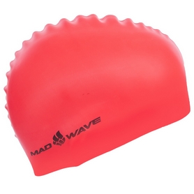 Шапочка для плавания MadWave Neon красная (M053502_RED) - Фото №2