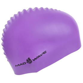 Шапочка для плавания MadWave Neon фиолетовая (M053502_VIO) - Фото №2