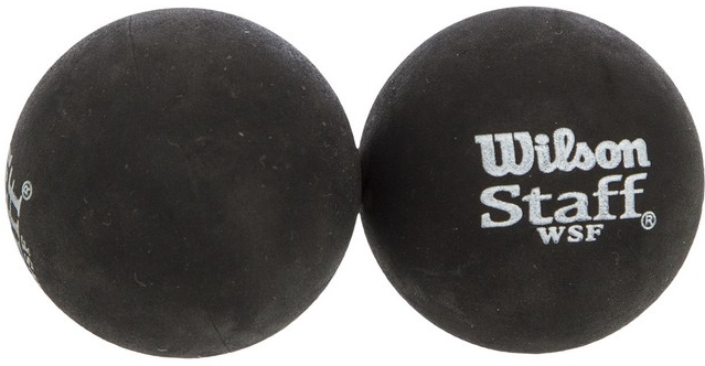 

Мяч для сквоша Wilson Staff Squash 2 Ball Yel Dot, 2 шт (WRT617800), Черный