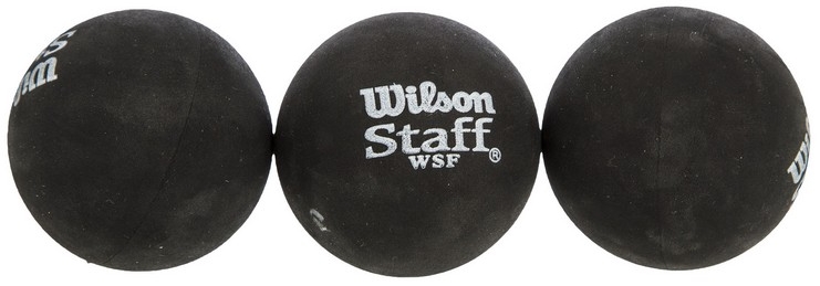 

Мяч для сквоша Wilson Staff, 3шт (WRT618100), Черный