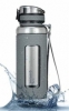Бутылка для воды KingCamp Silicon Tritan Bottle серая, 1 л (KA1144MG)