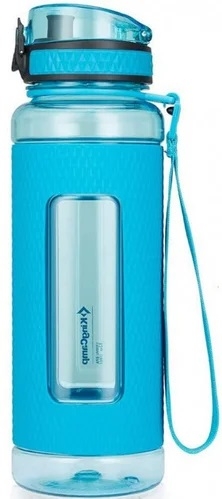 

Бутылка для воды KingCamp Silicon Tritan Bottle голубая, 1 л (KA1144RB), Голубой