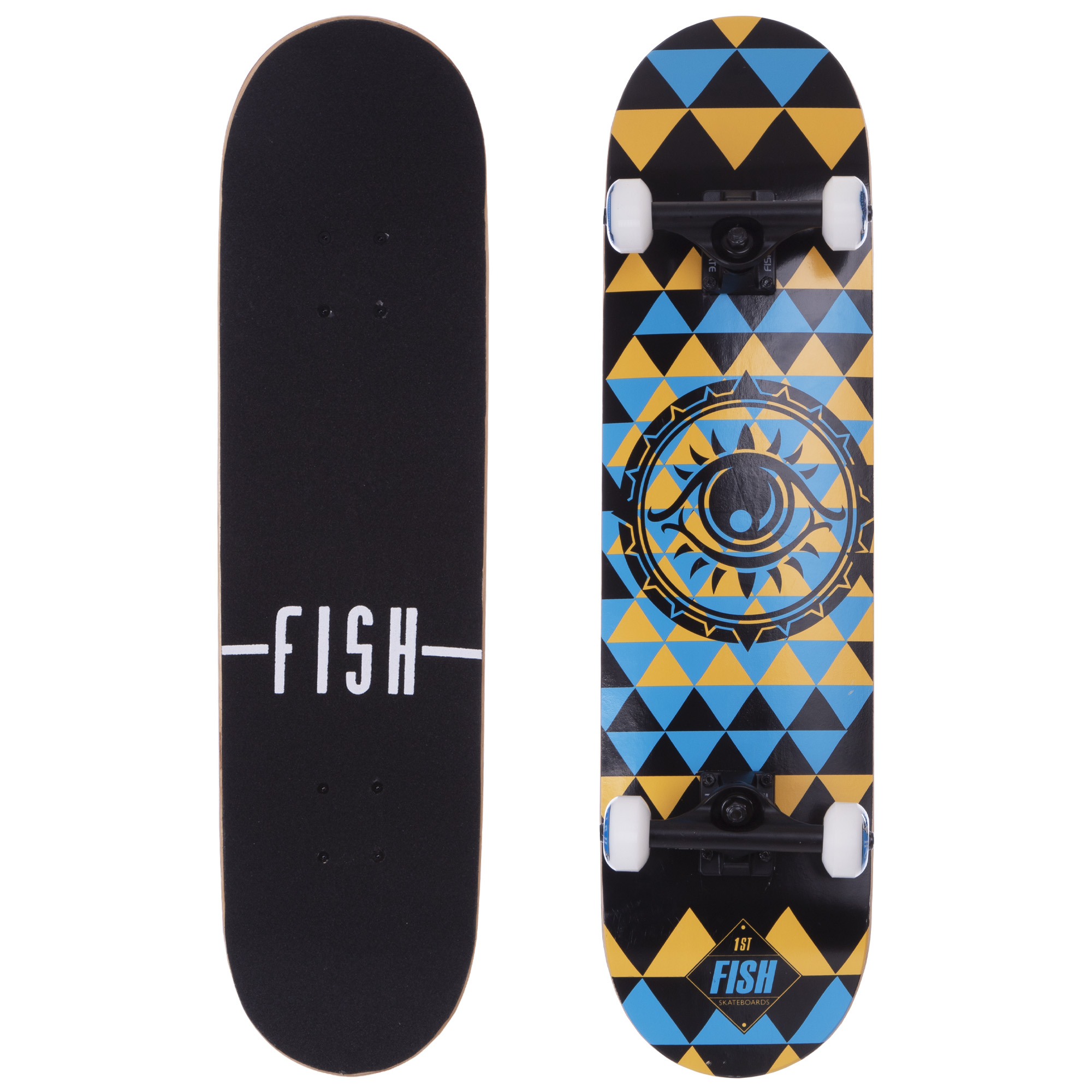 

Скейтборд деревянный Fish Eye черный, 31" (SK-414-7)