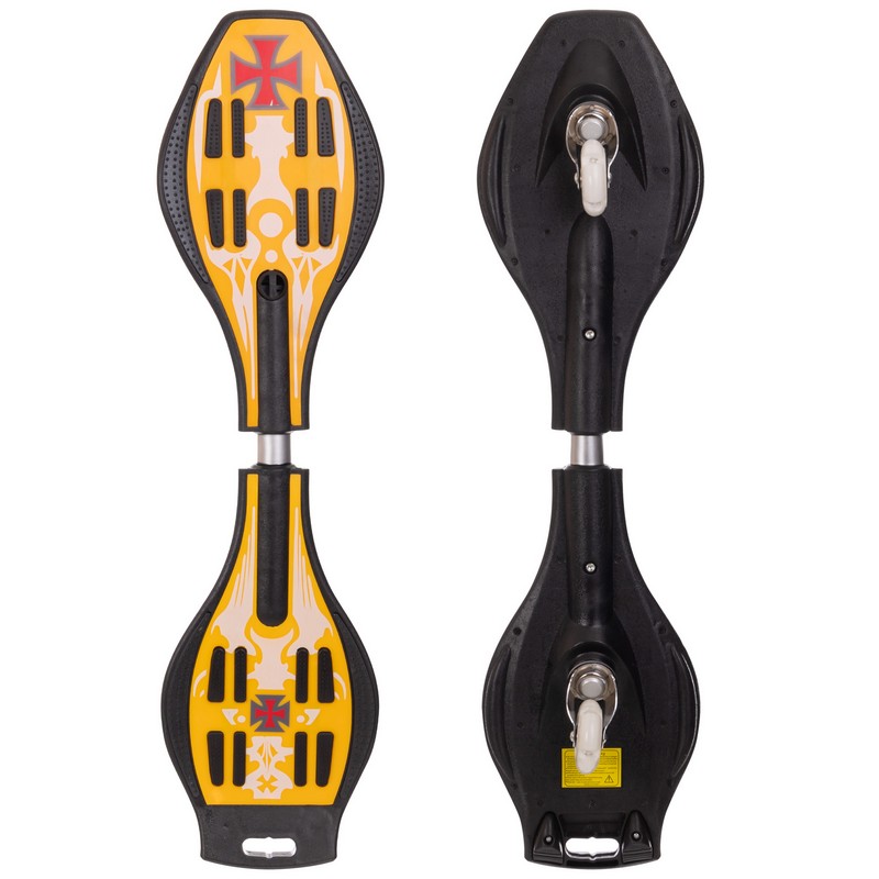 

Скейтборд двухколесный (Рипстик) RipStick желтый, 34" (SK-02_YEL)