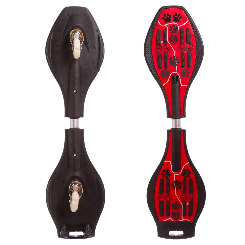 

Скейтборд двухколесный (Рипстик) RipStick Skull красный, 34" (SK-8833_RED)