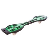 Скейтборд двухколесный (Рипстик) RipStick Skull зеленый, 34" (SK-8833_GRN) - Фото №2