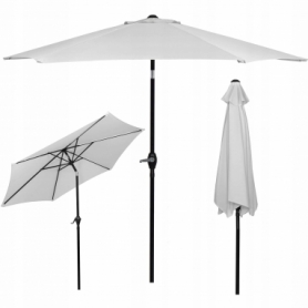 Зонт пляжный (садовый) с наклоном Springos серый, 250 см (GU0012) - Фото №8