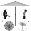 Зонт пляжный (садовый) с наклоном Springos серый, 290 см (GU0015) - Фото №10