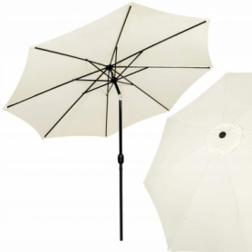Зонт пляжный (садовый) с наклоном Springos белый, 290 см (GU0017)