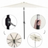 Зонт пляжный (садовый) с наклоном Springos белый, 290 см (GU0017) - Фото №8