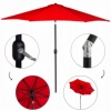 Зонт пляжный (садовый) с наклоном Springos красный, 290 см (GU0018) - Фото №6