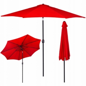 Зонт пляжный (садовый) с наклоном Springos красный, 290 см (GU0018) - Фото №9