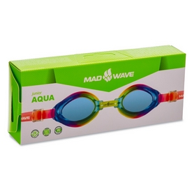 Очки для плавания детские MadWave Junior Aqua черные M041503_BLK) - Фото №7