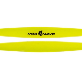 Очки-полумаска для плавания MadWave Flame желтые (M046102_YEL-BLK) - Фото №2
