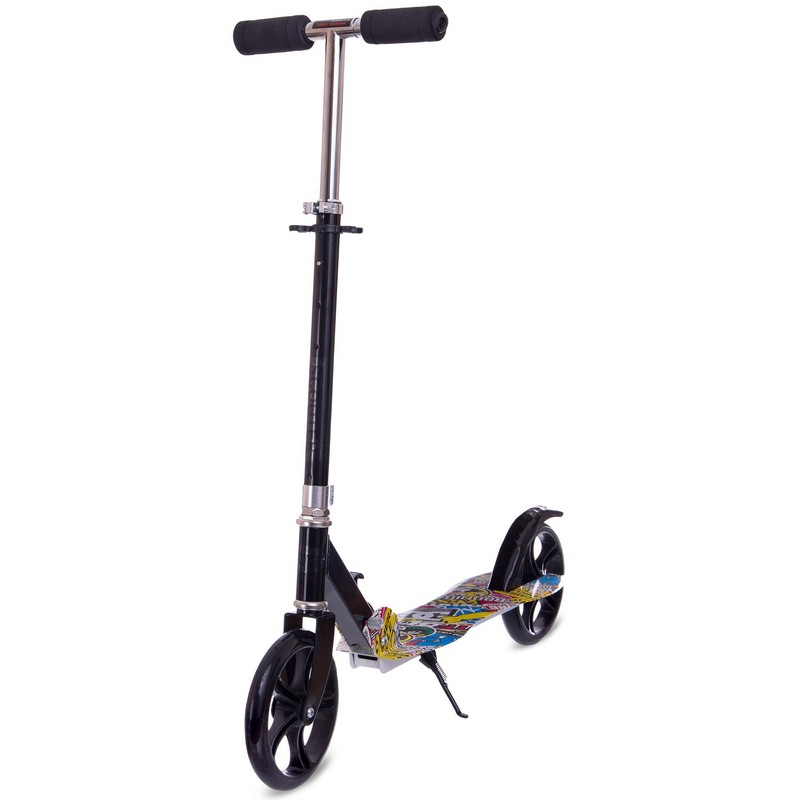 

Самокат двухколесный складной Scooter Xinz черный (200-2P)