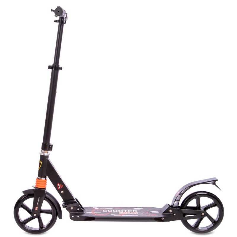 

Самокат двухколесный складной Scooter Xinz черный (116-B)