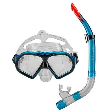 Набір для плавання (маска і трубка) Dolvor М9510Р + SN09Р
