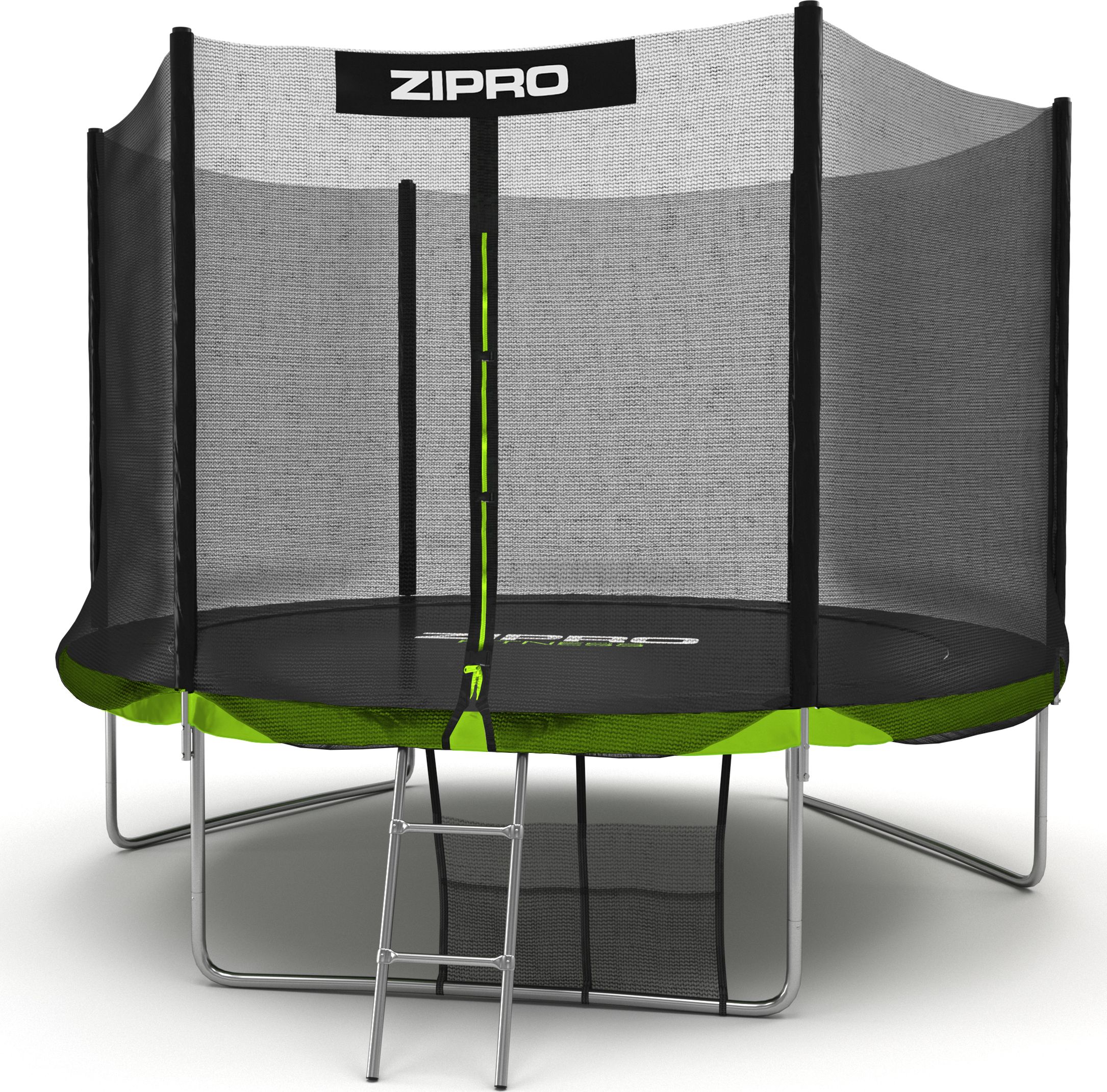 

Батут с защитной сеткой Zipro Jump PRO 10FT, 312 см (33333-45555), Зеленый + черный