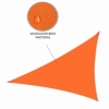 Тент-парус теневой Springos Flame Orange, 5x5x5 м (SN0015) - Фото №8
