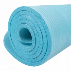 Коврик (мат) для йоги и фитнеса Springos NBR Sky Blue, 183х61х1 см (YG0033) - Фото №3