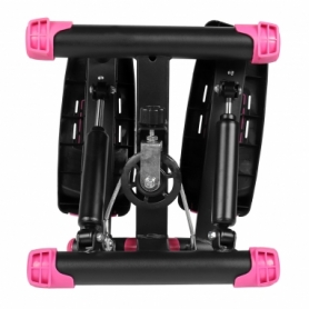 Степпер поворотный (мини-степпер) с эспандерами SportVida розовый (SV-HK0360) - Фото №7