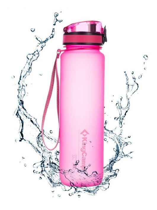 

Бутылка для воды KingCamp Tritan Bottle розовая, 1 л (KA1136PI), Розовый