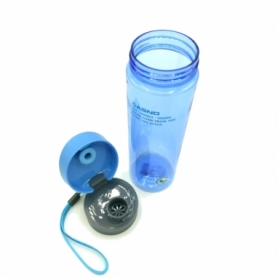 Пляшка для води CASNO 600 мл KXN-1145 Блакитна + пластиковий вінчик - Фото №4