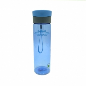 Пляшка для води CASNO 600 мл KXN-1145 Блакитна + пластиковий вінчик - Фото №7