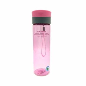 Пляшка для води CASNO 600 мл KXN-1145 Рожева + пластиковий вінчик - Фото №3