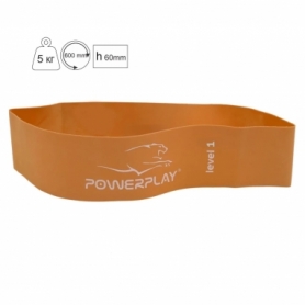 Резинка для фитнеса PowerPlay 4140 Level 1, 5 кг (PP_4140_Orange)