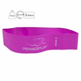 Резинка для фитнеса PowerPlay 4140 Level 2, 10 кг (PP_4140_Purple)
