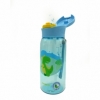 Пляшка для води CASNO 400 мл KXN-1195 Блакитна (Діно) з соломинкою - Фото №4