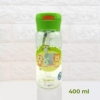 Пляшка для води CASNO 400 мл KXN-1195 Зелена (Малята-звірята) з соломинкою - Фото №2