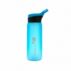 Пляшка для води CASNO 750 мл KXN-1210 Блакитна з соломинкою - Фото №2