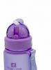 Пляшка для води CASNO 400 мл MX-5028 More Love Фіолетова з соломинкою - Фото №3