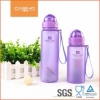 Пляшка для води CASNO 400 мл MX-5028 More Love Фіолетова з соломинкою - Фото №5