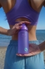 Пляшка для води CASNO 400 мл MX-5028 More Love Фіолетова з соломинкою - Фото №10
