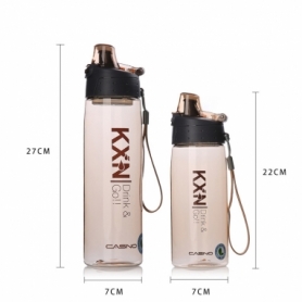 Пляшка для води CASNO 580 мл KXN-1179 Сіра - Фото №9