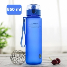 Пляшка для води CASNO 850 мл KXN-1183 Синя + металевий вінчик
