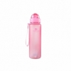 Пляшка для води CASNO 400 мл MX-5028 More Love Рожева з соломинкою - Фото №2