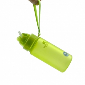 Пляшка для води CASNO 400 мл MX-5028 More Love Зелена з соломинкою - Фото №2