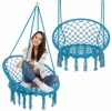 Кресло-качели подвесное (плетеное) Springos Blue (SPR0025) - Фото №3