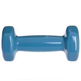 Гантель для фитнеса виниловая Zelart голубой, 1 кг (TA-2777-1_CYAN) - Фото №3