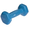 Гантель для фитнеса виниловая Zelart голубой, 1 кг (TA-2777-1_CYAN)