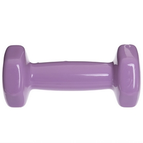 Гантель для фитнеса виниловая Zelart фиолетовая, 1 кг (TA-2777-1_VIO) - Фото №2