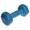 Гантель для фитнеса виниловая Zelart голубая, 1,5 кг (TA-2777-1_5_CYAN)