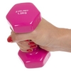 Гантель для фитнеса виниловая Zelart розовая, 1,5 кг (TA-2777-1_5_PNK) - Фото №4