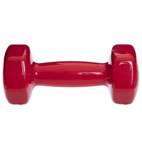 Гантель для фитнеса виниловая Zelart красная, 1,5 кг (TA-2777-1_5_RED) - Фото №3