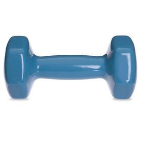 Гантель для фитнеса виниловая Zelart голубая, 2 кг (TA-2777-2_CYAN) - Фото №2