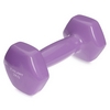 Гантель для фитнеса виниловая Zelart фиолетовая, 2 кг (TA-2777-2_VIO)